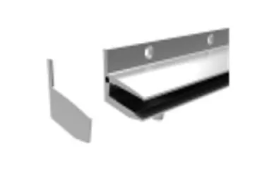 PSG A75.N100.140.AXA Glass canopy system on aluminum strip 1400 mm - glass 17.52 mm, universal (aluminum, matte anodized)