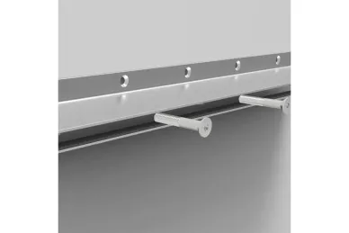 PSG A75.N100.300.AXA System zadaszeń szklanych na listwie aluminiowej 3000 mm - szkło 17,52 mm, uniwersalny (aluminium, anoda matowa)