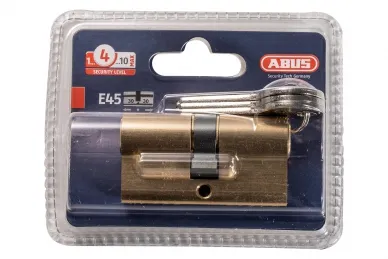 PSG ABUS.E45.MM.30-30.B Wkładka bębenkowa abus e45mm 30/30 mosiądz.