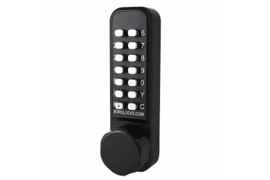 PSG BL.BL2605.ECP Metalowy zamek bramowy borg locks BL2605 - jednostronny z siedmiokątną gałką, klawiaturą i ryglem ss mocowanym od wewnątrz