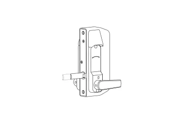 PSG BL.BL3400.ECP Jednostronny mechaniczny zamek szyfrowy borg locks do bram metalowych – z klawiaturą ecp, wewnętrzną klamką blokującą i zasuwą 65-80 mm