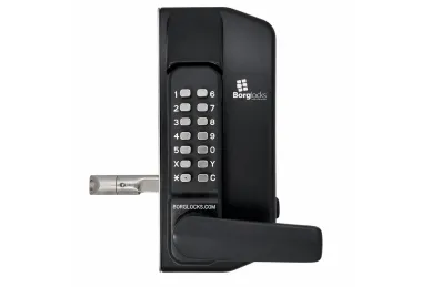 PSG BL.BL3400.ECP Jednostronny mechaniczny zamek szyfrowy borg locks do bram metalowych – z klawiaturą ecp, wewnętrzną klamką blokującą i zasuwą 65-80 mm