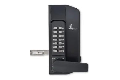 PSG BL.BL3430.ECP Dwustronny mechaniczny zamek szyfrowy BL3430 borg locks do bram metalowych – z klawiaturą ecp, klamką i zasuwą 65-80 mm