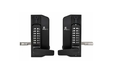 PSG BL.BL3430DKO.ECP Dwustronny mechaniczny zamek szyfrowy BL3430DKO borg locks do bram metalowych – z klawiaturą ecp, klamką, zasuwą 65-80 mm i blokadą klucza