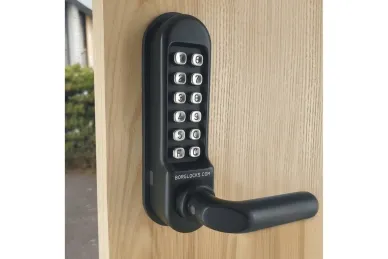 PSG BL.BL5200.MGPRO.ECP Metalowy zamek bramowy borg locks BL5200 - jednostronny z klamką, klawiaturą ecp i powłoką odporną na warunki morskie