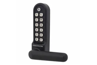 PSG BL.BL5201.MGPRO.ECP Metalowy zamek bramowy borg locks BL5201 ecp - jednostronny z klamką, klawiaturą ecp i zatrzaskiem 60 mm, odporny na warunki morskie