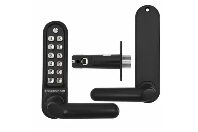 PSG BL.BL5201.MGPRO.ECP Metalowy zamek bramowy borg locks BL5201 ecp - jednostronny z klamką, klawiaturą ecp i zatrzaskiem 60 mm, odporny na warunki morskie