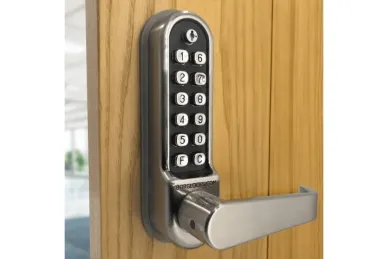 PSG BL.BL5400.SS.ECP Metalowy zamek bramowy borg locks BL5400 ecp - jednostronny z kllawką, klawiaturą ecp i funkcją zmiany kodu na drzwiach