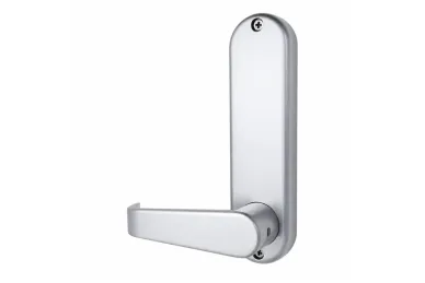 PSG BL.BL5401.SS.ECP Metalowy zamek bramowy borg locks BL5401 ecp - jednostronny z klamką, klawiaturą ecp i zatrzaskiem 60 mm