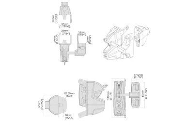 PSG DD.LL3PWA Self-latching, double-sided gate lock LL3PWA - with key, 3rd generation