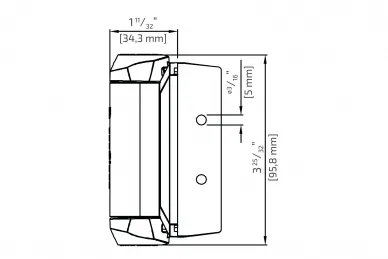 PSG DD.TCA1L2S3BT Zawiasy samozamykające do furtek do 30 kg, 21 mm (wąski-wąski) tca1l2s3bt - 2 szt.