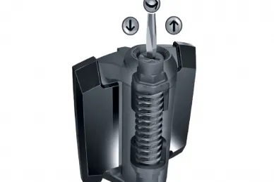 PSG DD.TCHD1AS3BT Selbstschließende Scharniere für schwere Tore bis 70 kg 6-25 mm (ohne Halterungen, schmal, schwarz) – 2 Stück