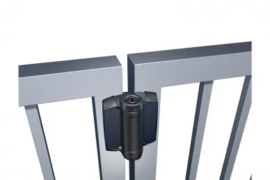 PSG DD.TCHD1AS3BT Selbstschließende Scharniere für schwere Tore bis 70 kg 6-25 mm (ohne Halterungen, schmal, schwarz) – 2 Stück