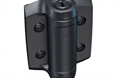 PSG DD.TCHD1AS3BT Selbstschließende Scharniere für schwere Tore bis 70 kg 6-25 mm (ohne Halterungen, schmal, schwarz) – 2 Stück