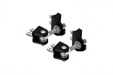 PSG LO.BOLTONHD-4D-M16QF-9005-110-02 Verschraubbares, in 4 Richtungen verstellbares Scharnier, Winkel 180°, M16, schwarz