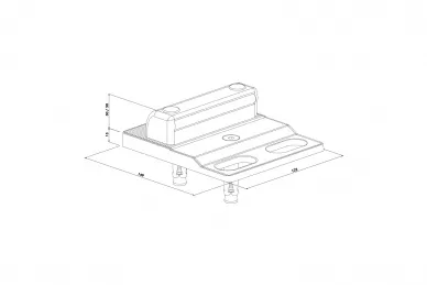 PSG LO.SABO Butée/pied excentrique à visser