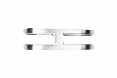 PSG N01.18D5.4US 180° glass clamp, 106x45x30mm, safety pin, glass 6-12.76mm (AISI 304, universal, satin)