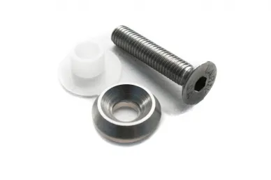 PSG N01.2240.4XS Glass bolt with conical washer dia. 22mm, M8x40 (AISI 304, flat system, satin)