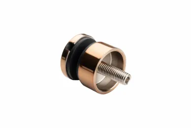 PSG N01.3000.4XP.COPPER Point glass fixing dia. 30/13/M8x40, copper, glass 6-12mm (AISI 304, flat system, polished, painted)