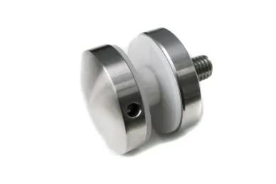 PSG N01.4008M.4XS Point glass fixing dia. 40/8/M10x100, glass 4-21.52 mm, threaded spacer (AISI 304, flat system, satin).