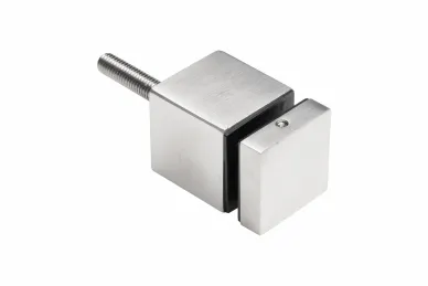 PSG N01.404M.4XS Uchwyt punktowy do szkła 40x40/40/M10x100, szkło 8-17,52mm, gwint.dystans (aisi304, syst.płaski, satyna)