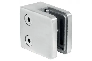 PSG N01.45K1.4XP Glass clamp 45x45x26 mm, glass 6-10.76 mm (AISI 304, flat system, polished)