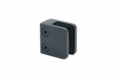 PSG N01.45K1.ZXM.7016 Glass clamp 45x45x26 mm, anthracite, glass 6-10.76 mm (zamak, flat system, painted)
