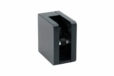 PSG N01.45K2.ZXM.D.7016 Uchwyt do szkła prostokątny - 45x45x26 mm, do powierzchni płaskiej ze wspornikiem, antracytowy