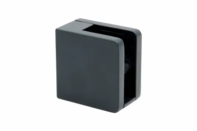 PSG N01.45K2.ZXM.D.7016 Uchwyt do szkła prostokątny - 45x45x26 mm, do powierzchni płaskiej ze wspornikiem, antracytowy