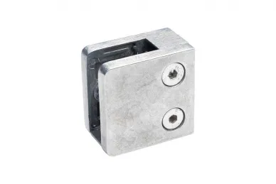 PSG N01.45K2.ZXR.D Uchwyt do szkła 45x45x26mm ze wspornikiem, pin zabezp., szkło 6-10,76mm (zamak, syst.płaski, pow.surowa)