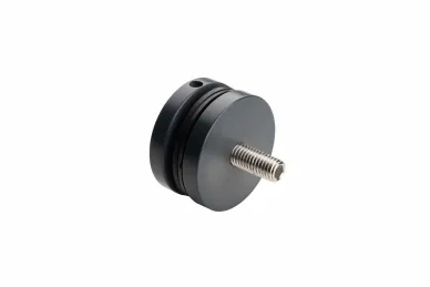 PSG N01.501M.4XM.7016 Point glass fixing dia. 50/8/M10x50, anthracite, glass 8-17.52 mm, threaded spacer (AISI 304, flat system, painted)