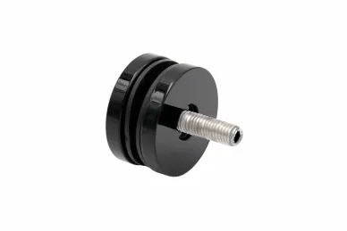 PSG N01.501M.4XP.BLACK Uchwyt punktowy do szkła fi 50/8/M10x50, czerń fortepianowa, szkło 8-17,52mm, gwint.dystans (aisi304, syst.płaski, połysk, malowany)