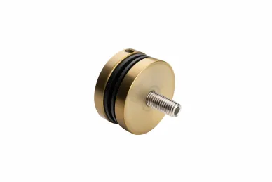 PSG N01.501M.4XS.GOLD Point glass fixing dia. 50/8/M10x50, gold, glass 8-17.52 mm, threaded spacer (AISI 304, flat system, satin, painted)