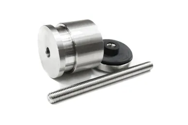 PSG N01.5035.4XS Point glass fixing dia. 50/35/M10x125, adjustment 35-55 mm, glass 8-17.52 mm (AISI 304, flat system, satin)