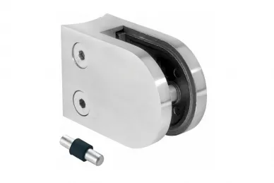 PSG N01.50D1.ZBR Glass clamp 50x40x26 mm, safety pin, glass 6-10.76 mm (zamak, 42.4 system, raw surface)