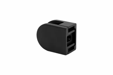 PSG N01.50D1.ZXM.9005 Glass clamp 50x40x26 mm, black, safety pin, glass 6-10.76 mm (zamak, flat system, painted)