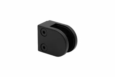 PSG N01.50D1.ZXM.9005 Glass clamp 50x40x26 mm, black, safety pin, glass 6-10.76 mm (zamak, flat system, painted)