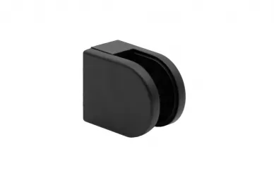 PSG N01.50D1.ZXM.9005 Glass clamp 50x40x26 mm, black, safety pin, glass 6-10.76 mm (zamak, flat system, painted)