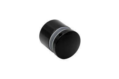 PSG N01.5530.4XP.BLACK Point glass fixing dia. 50/30/M10x40, piano black, glass 8-21.52 mm (AISI 304, flat system, glossy, painted)