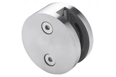 PSG N01.6000.4XS Single-sided glass clamp dia. 60 mm, glass 8-12.76 mm (AISI304, flat system, satin)