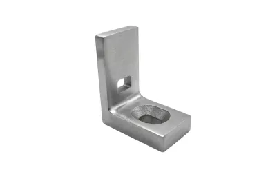 PSG N01.P3540.4XS Glass bracket 40X35X20 mm – AISI304 steel, flat system, satin