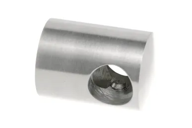 PSG N02.0010.4XS Crossbar holder for dia. 10mm rod/tube, mounting to flat surface (AISI304, flat system, satin)
