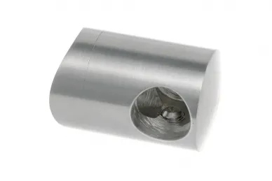 PSG N02.0216.4BS Uchwyt końcowy lewy do pręta/rury fi 16mm, moc.do rury 42,4mm (aisi304, syst.42,4, satyna)