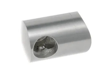 PSG N02.0312.4BS Right end holder for dia. 12mm rod/tube, mounting to 42.4mm tube (AISI304, system 42.4, satin)