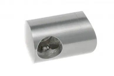 PSG N02.0316.4BS Right end holder for dia. 16mm rod/tube, mounting to 42.4mm tube (AISI304, system 42.4, satin)