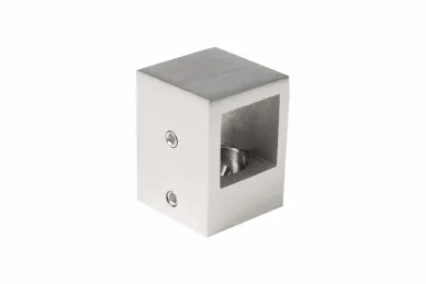 PSG N02.0520.4XS ROD CROSSBAR HOLDER 20 x 20 MM – MOUNTED TO FLAT SURFACE, AISI304, SATIN