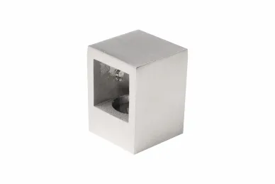 PSG N02.0520.4XS UCHWYT PRZELOTOWY PRĘTA 20 x 20 MM – MOCOWANY DO PŁASZCZYZNY, AISI304, SATYNA