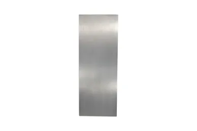 PSG N04.1504.AXS Side end cap for U balustrade profiles, top mounting, 121x45x1.5mm (aluminum, flat system, satin)