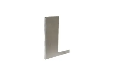 PSG N04.1504LL.AXS Zaślepka boczna lewa do profili balustrad L moc. wzdłużnie od góry, 120x95x1,5mm (aluminium, syst.płaski, satyna)
