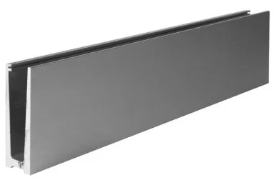 PSG N04.1550.AXS U profile for frameless glass balustrades 5000x120x45mm, glass 12-21.52mm, top mounting (aluminum, flat system, satin)